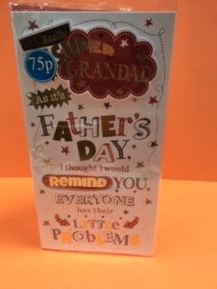 c - grandad as its fathers day