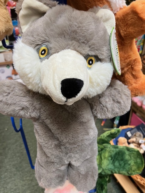 Husky or wolf puppet