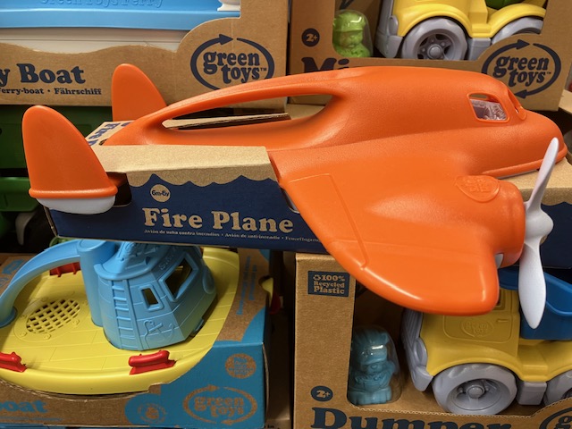 Recycled plastic toy plane