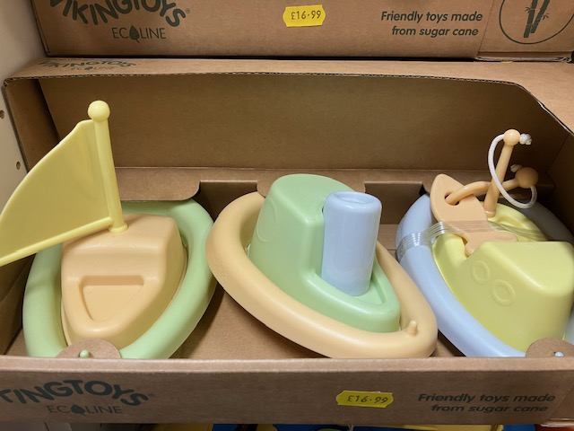 eco-friendly toy boats