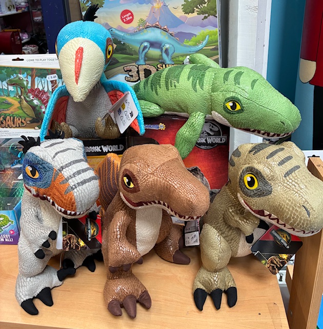 Soft toy dinosaurs