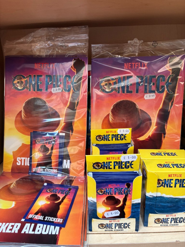 One Piece sticker books and stickers